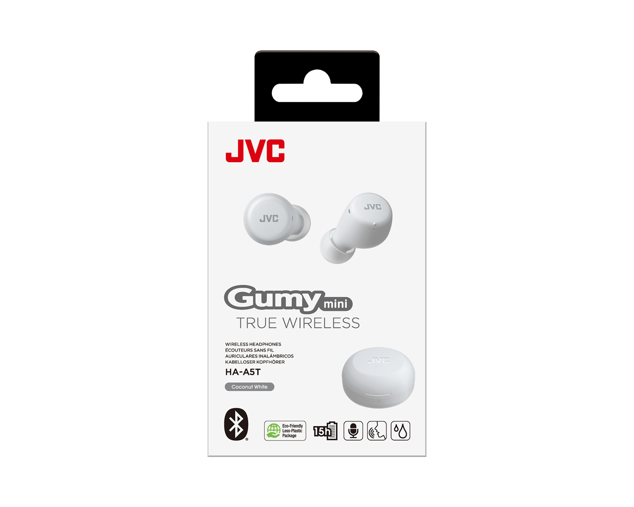 JVC HA-A5T-WN-E headphones/headset True Wireless Stereo (TWS) In-ear Calls/Music Bluetooth White – image 4