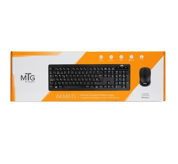 Targus AKM615ESLA keyboard Mouse included Home RF Wireless QWERTY Black – image 2
