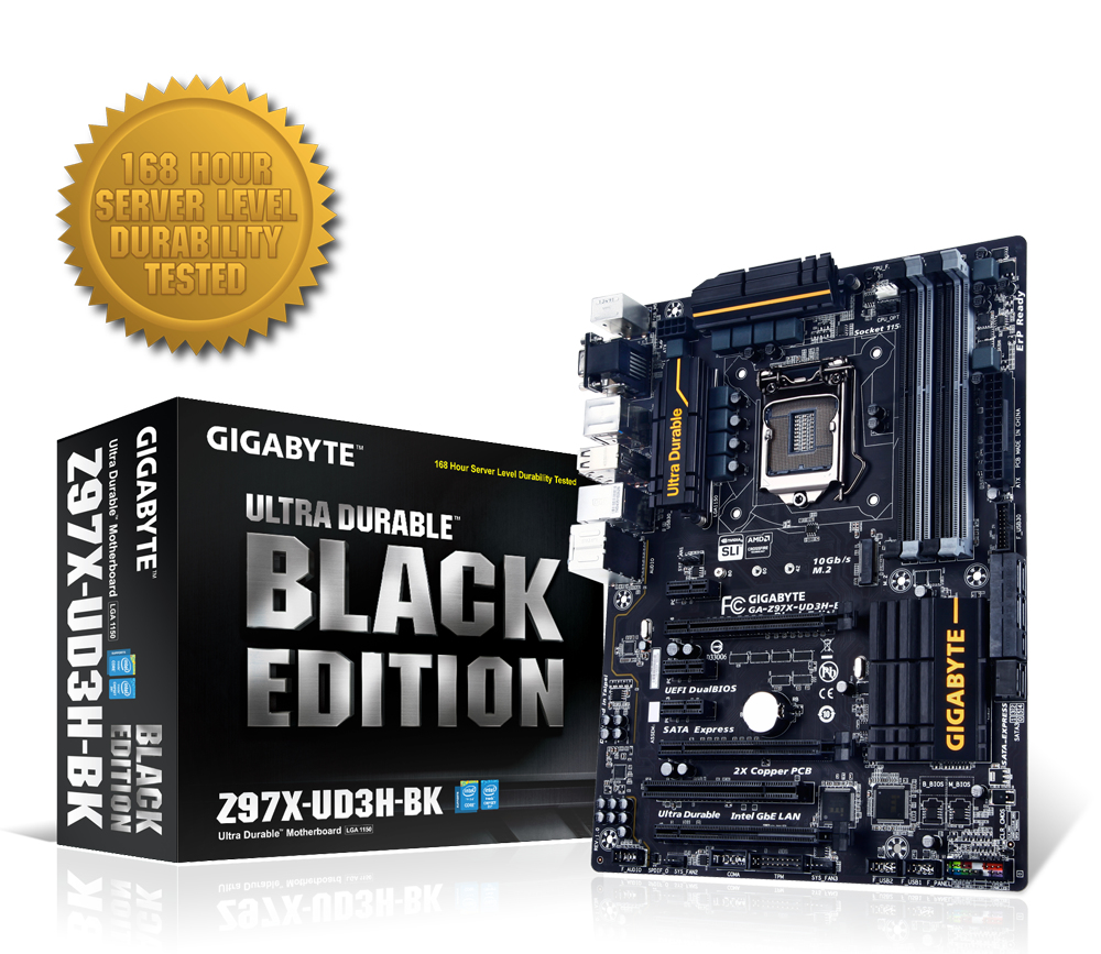 GIGABYTE GA-Z97X-UD3H-BK motherboard Intel® Z97 LGA 1150 (Socket H3) ATX