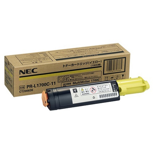 NEC PR-L1700C-11 toner cartridge 1 pc(s) Original Yellow