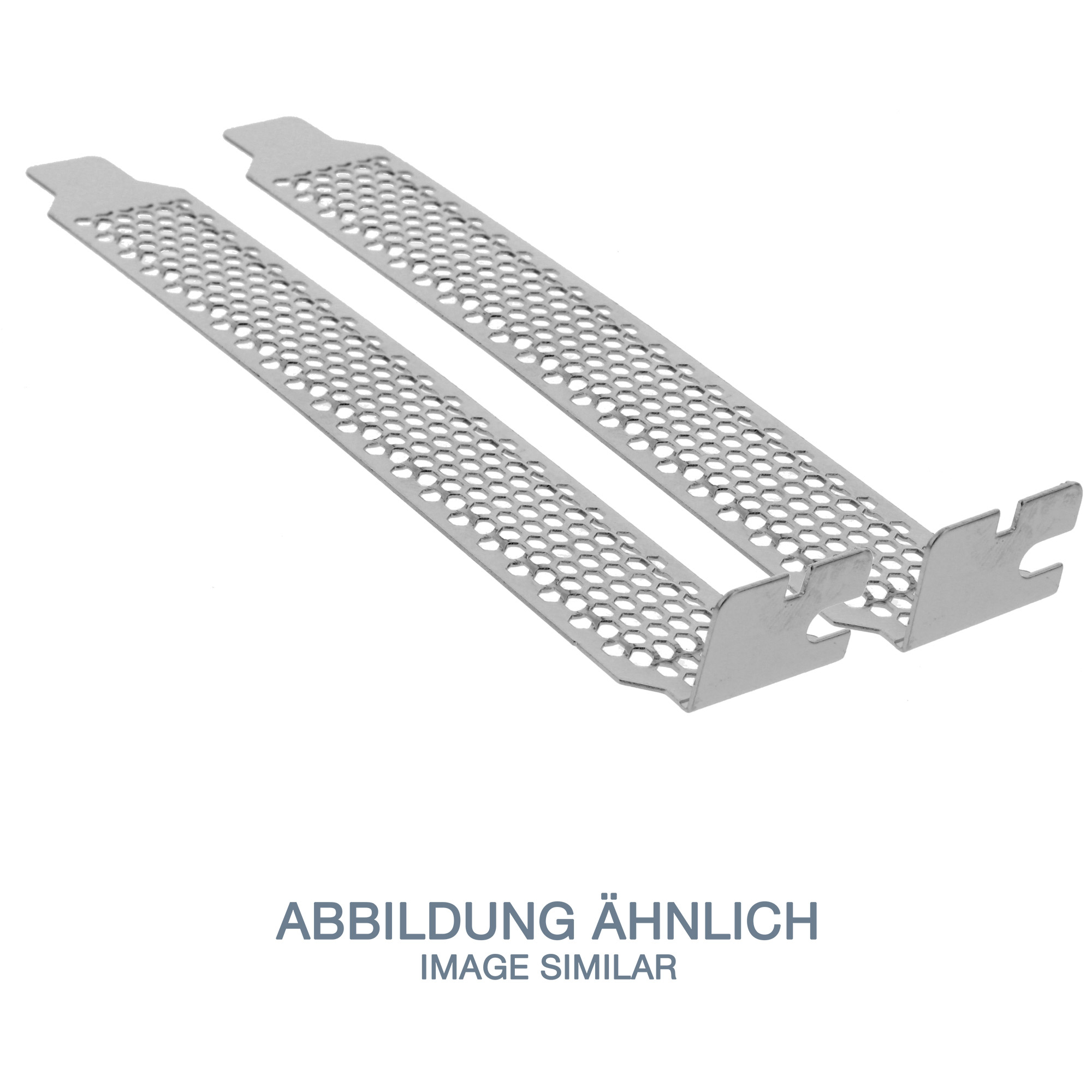 InLine PCI / PCI-E Slot Cover Bracket perforated 2pcs. Set – image 1
