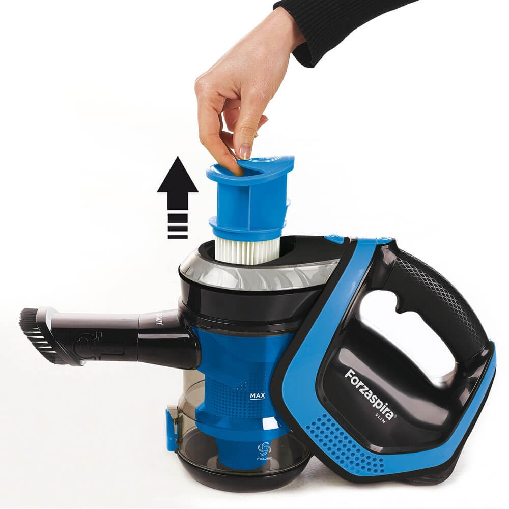 Polti SR100 2-in-1 stick vacuum Battery Dry HEPA Bagless Black, Blue – image 2