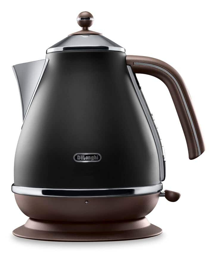 De’Longhi KBOV 2001.BK electric kettle 1.7 L 2000 W Black, Brown