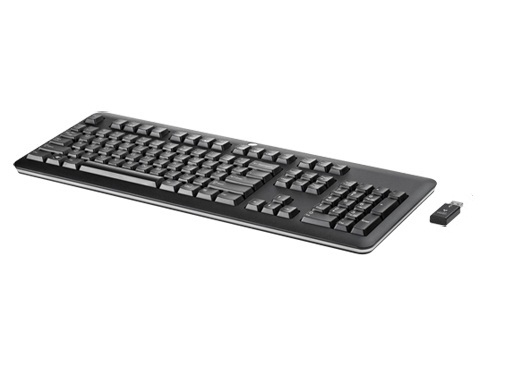 HP 674314-DF1 keyboard RF Wireless Black – image 1