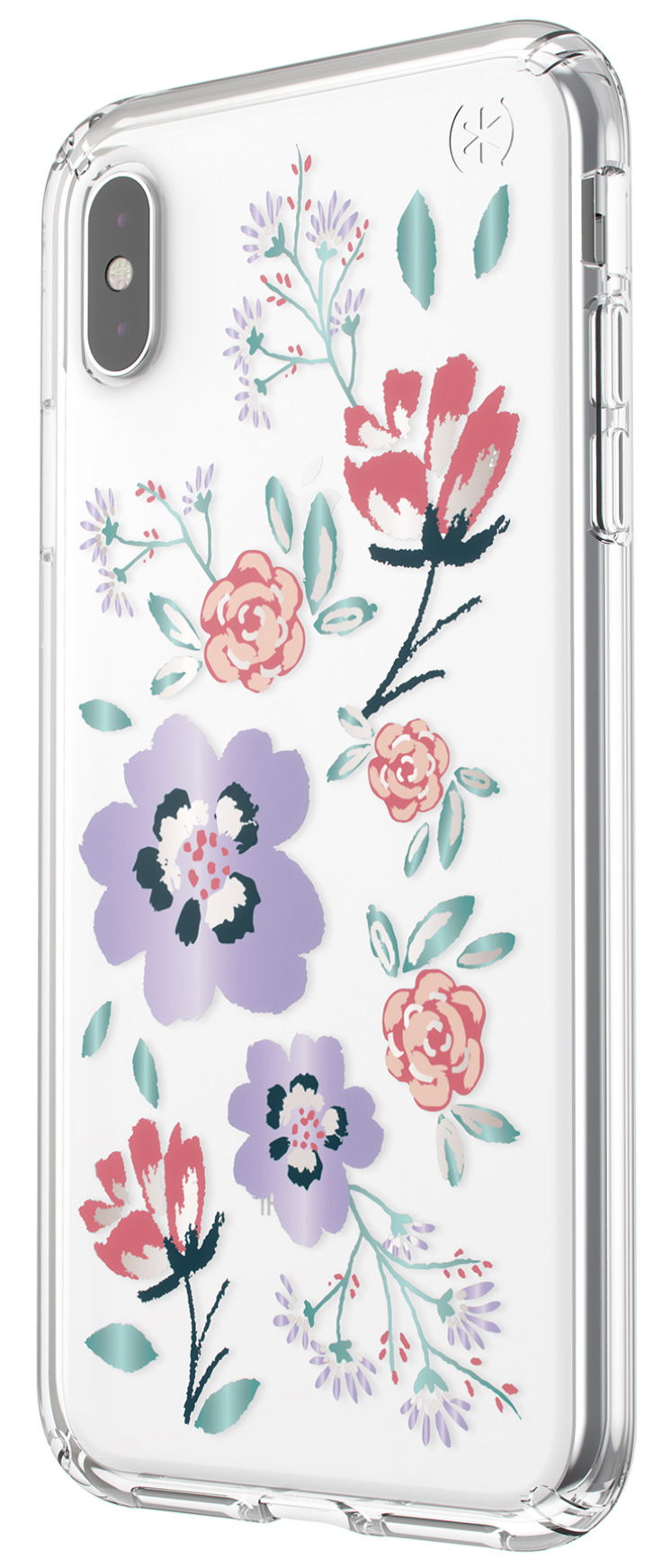 Speck Presidio Clear + Print Apple iPhone XS Max Canopyfloral Lavender/Clear – image 3