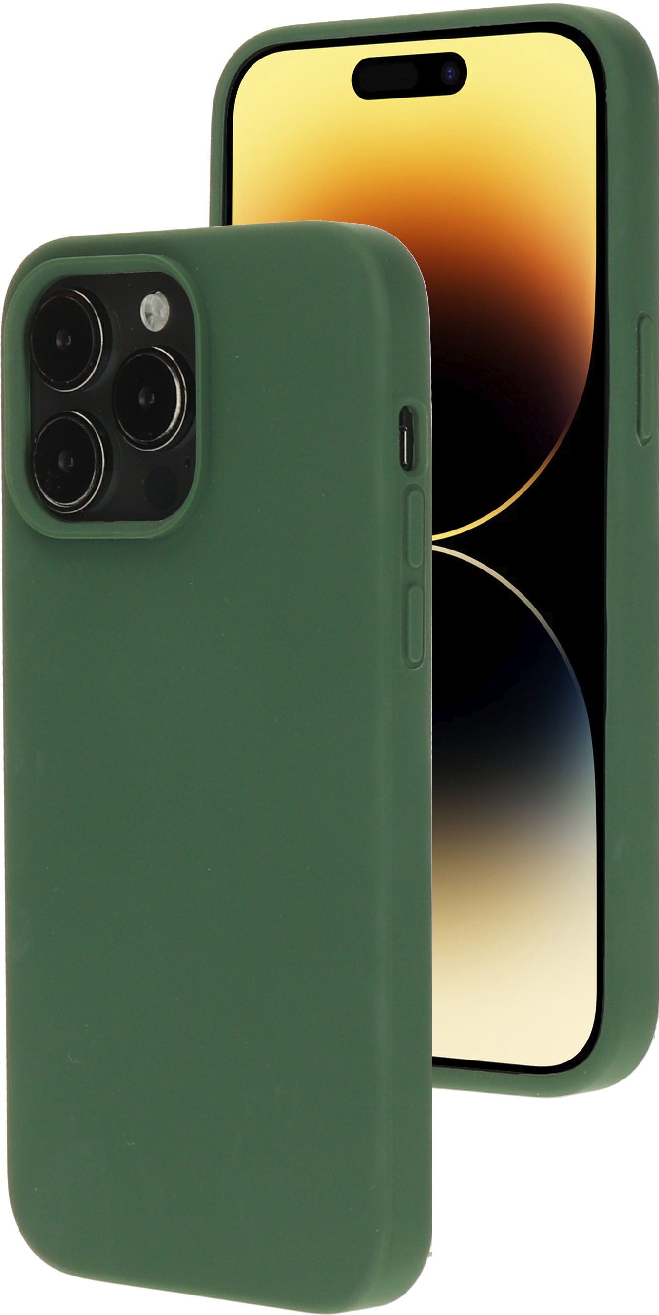 Mobiparts Silicone Cover Apple iPhone 14 Pro Forest Green