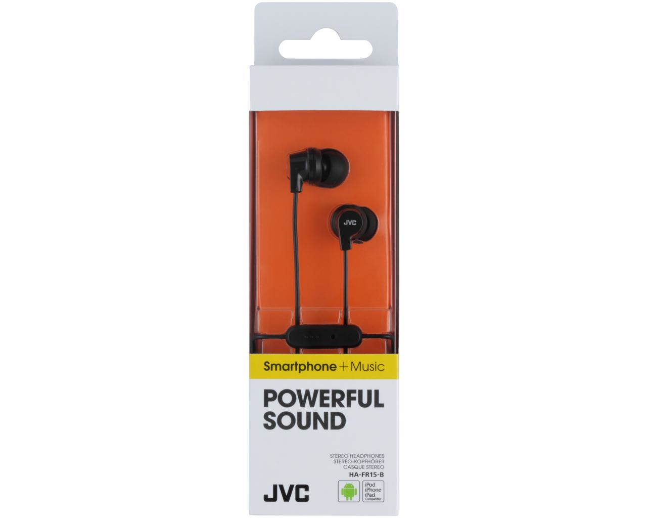 JVC HA-FR15-B-E Colourful inner ear headphones with remote & mic – image 2