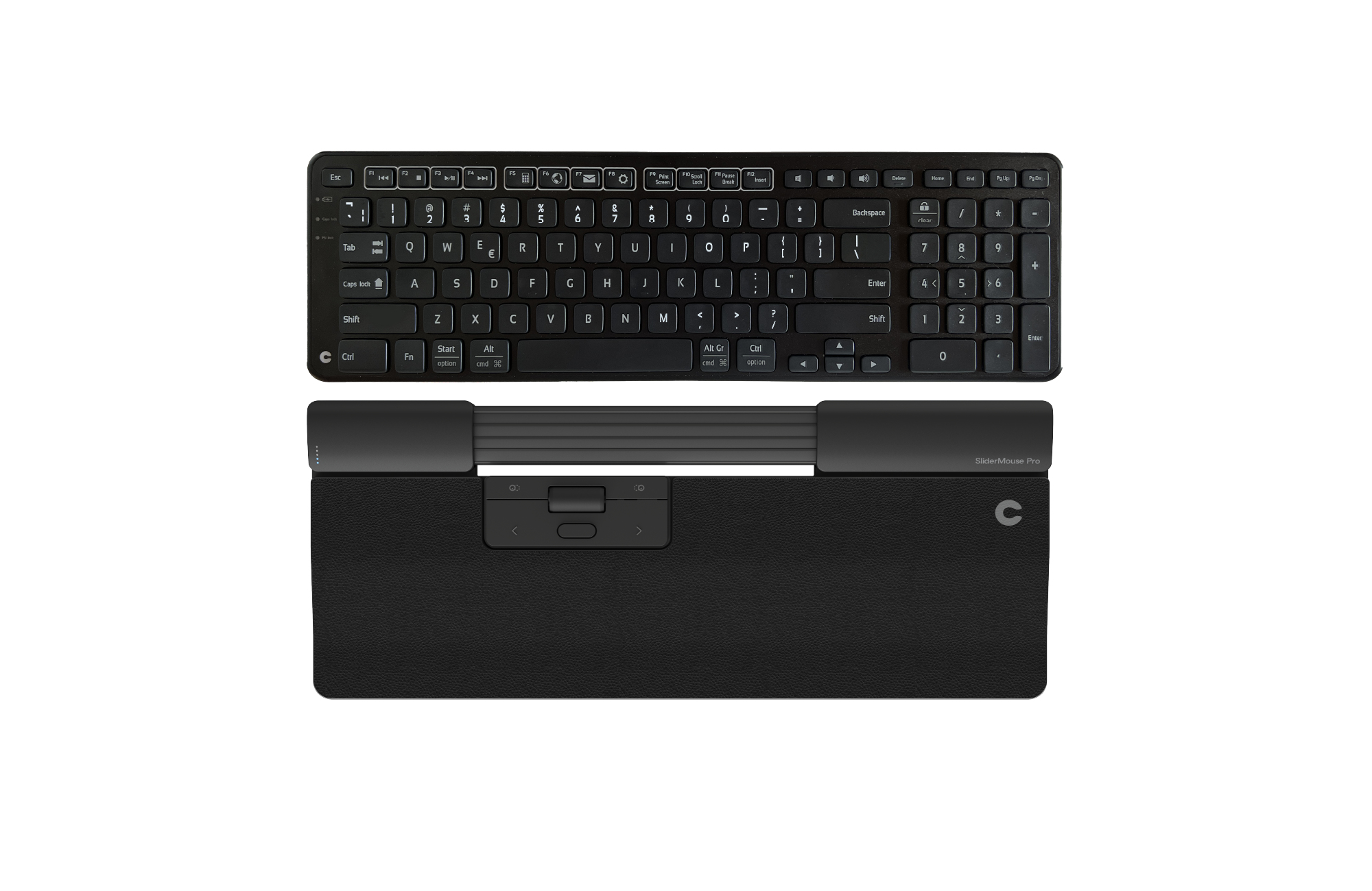 Contour Design SliderMouse Pro Regular Vegan Leather + Balance Keyboard BK