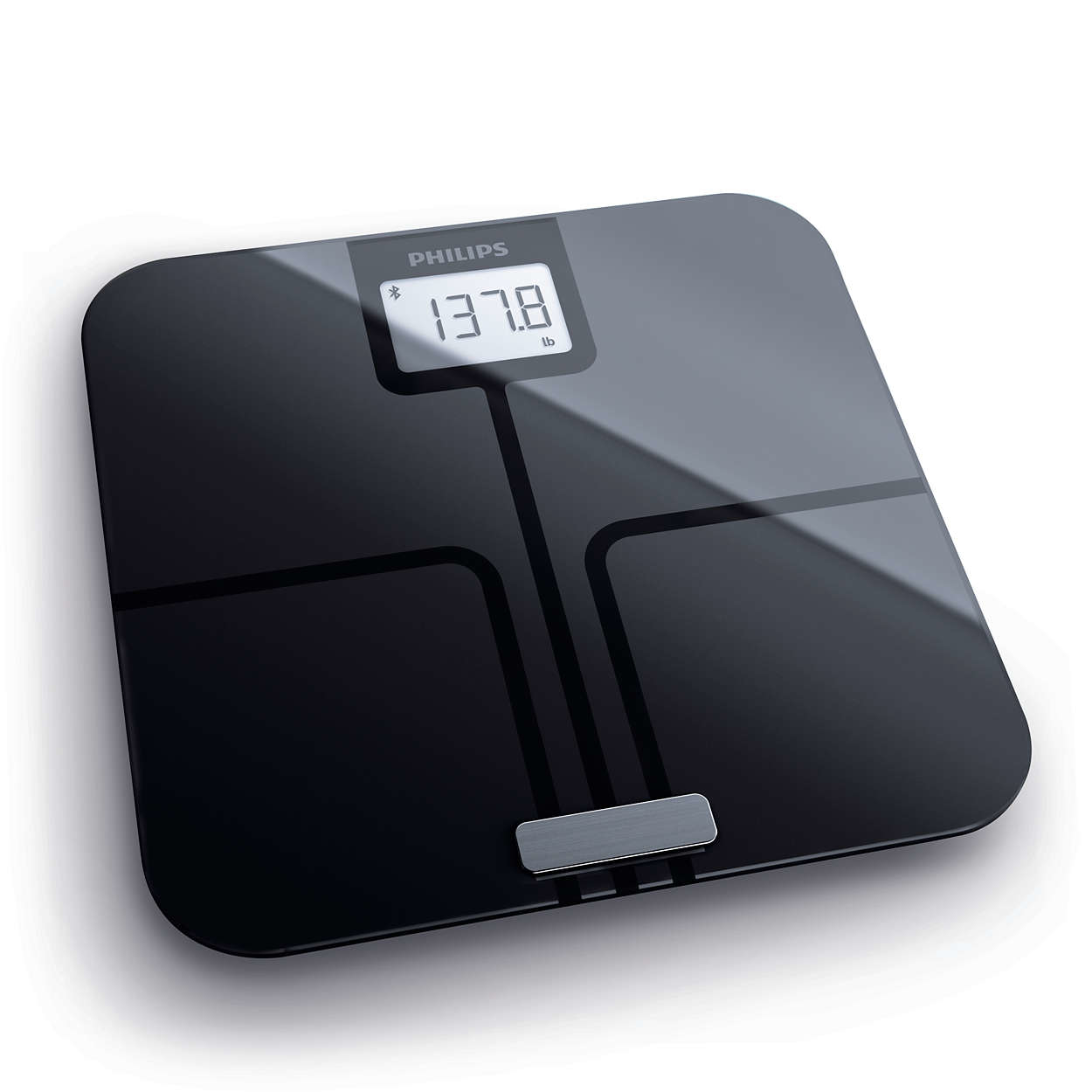 Philips DL8780/38 personal scale Square Black Electronic personal scale – image 1