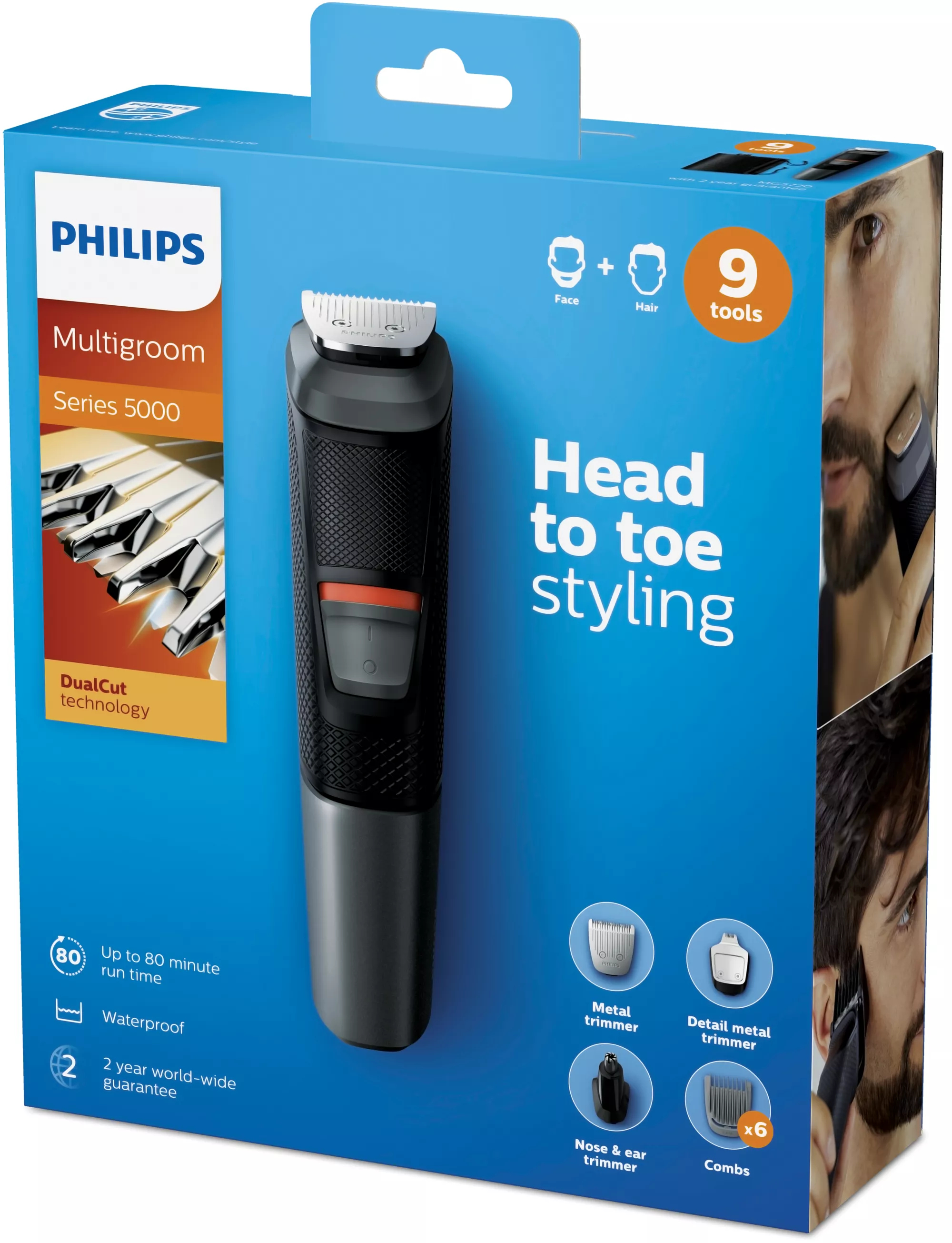 Philips MULTIGROOM Series 5000 MG5720/13 9-in-1, Face and Hair – image 2