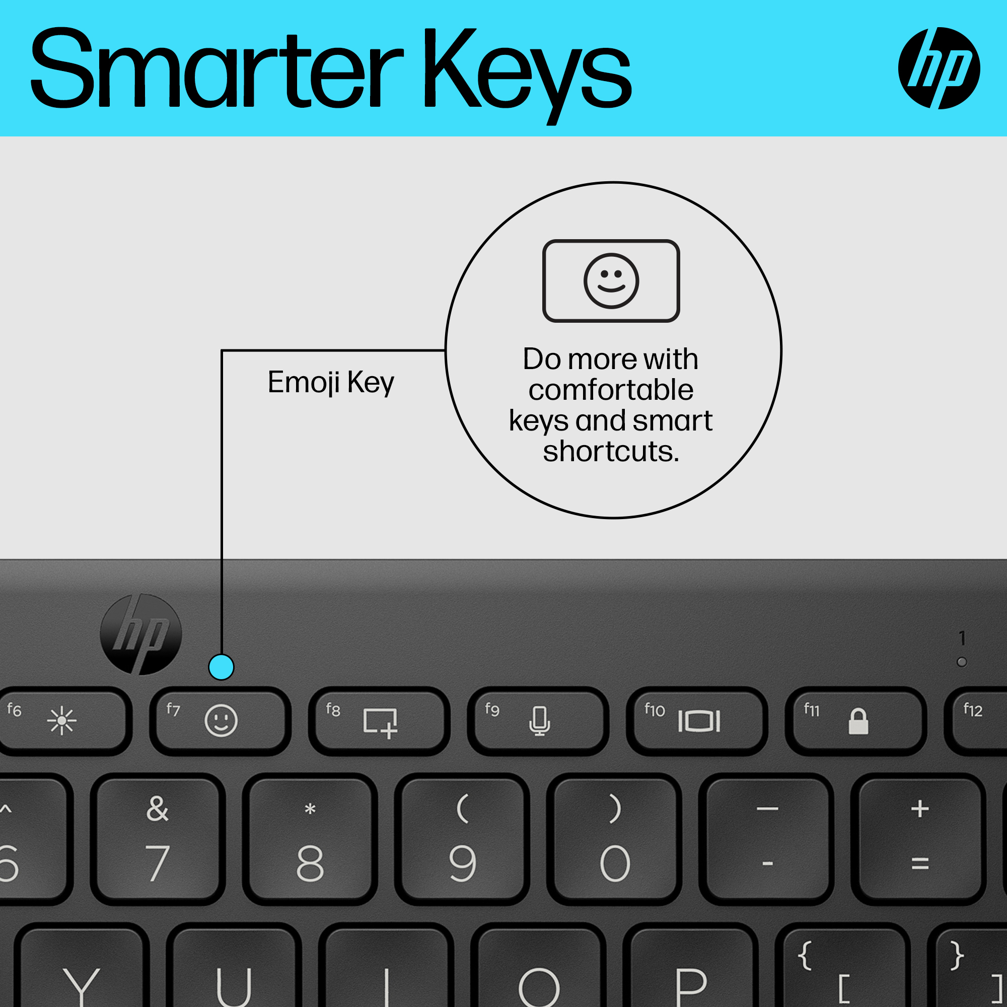 HP 350 BLK Compact Multi-Device Keyboard – image 7