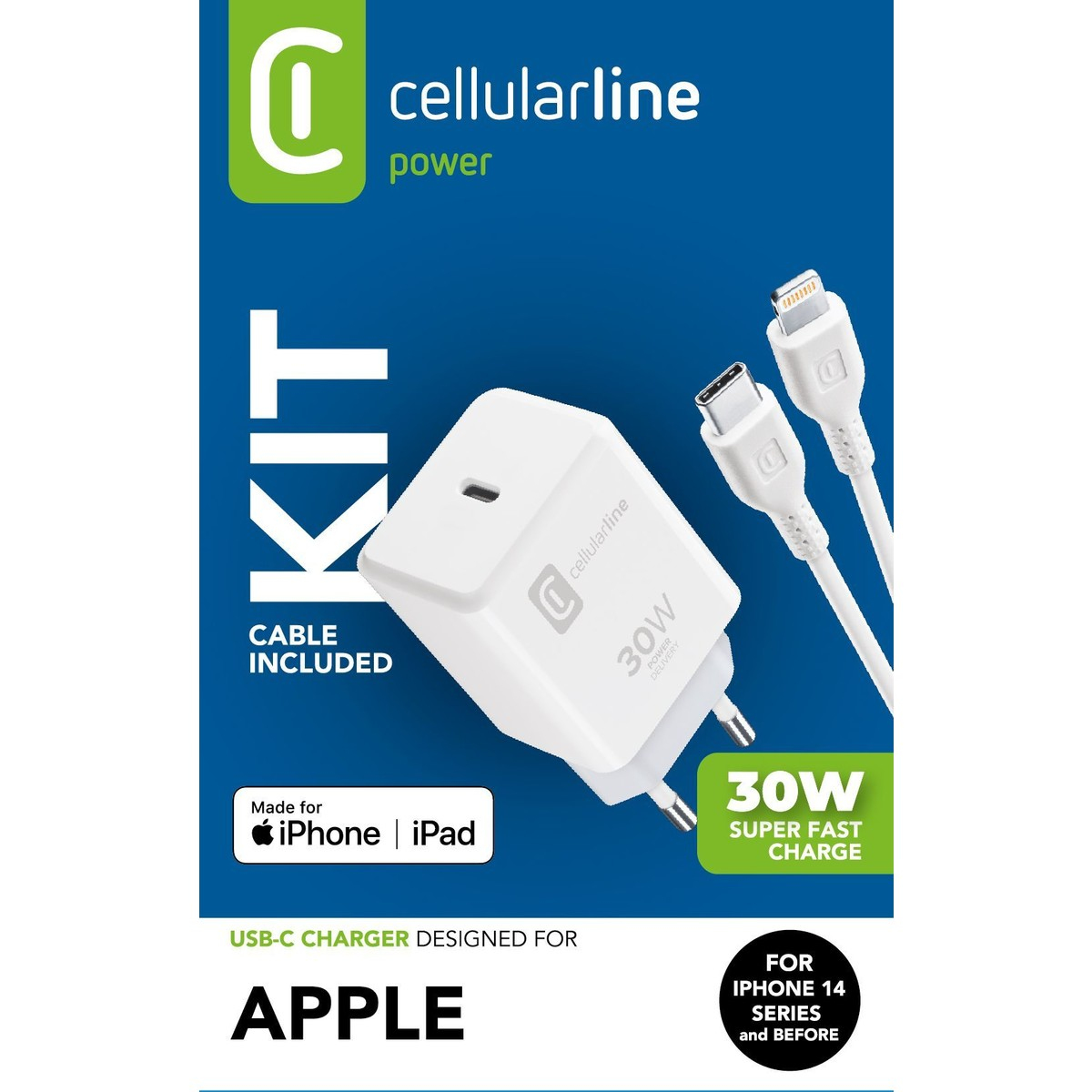 Cellularline CHARGING KIT CHARGER + CABLE – image 2