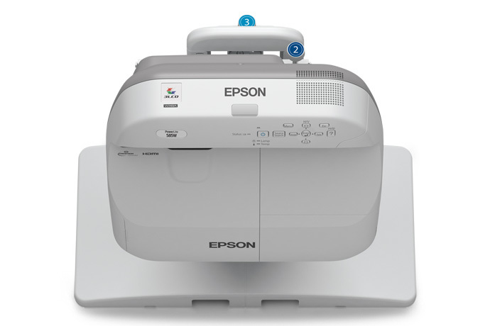 Epson PowerLite 585W Standard throw projector 3300 ANSI lumens 3LCD WXGA (1280x800) Grey, White