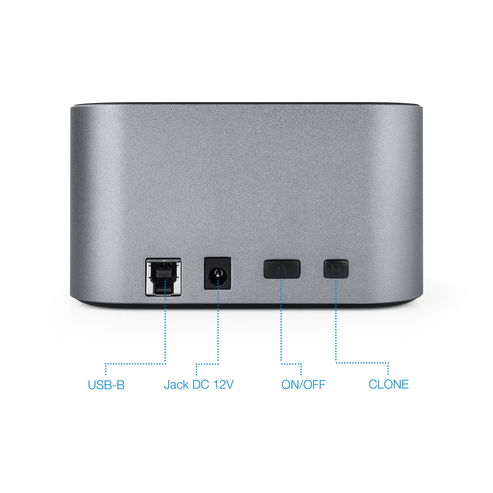 TooQ TQDS-805G storage drive docking station USB 3.2 Gen 1 (3.1 Gen 1) Type-B Aluminium – image 3