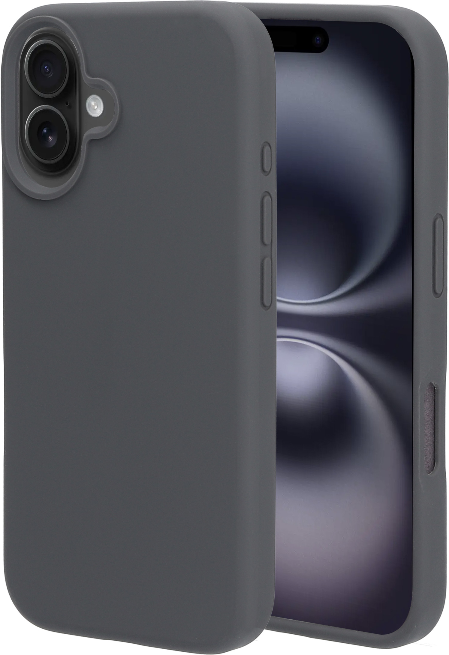 Mobiparts Silicone Cover Apple iPhone 16 Urban Grey