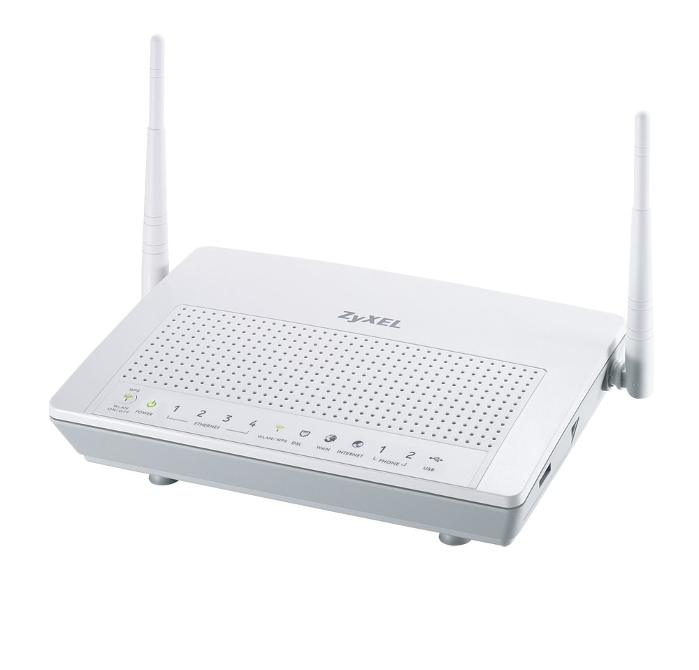 Zyxel P-2612HNU-F1 wireless router Gigabit Ethernet White
