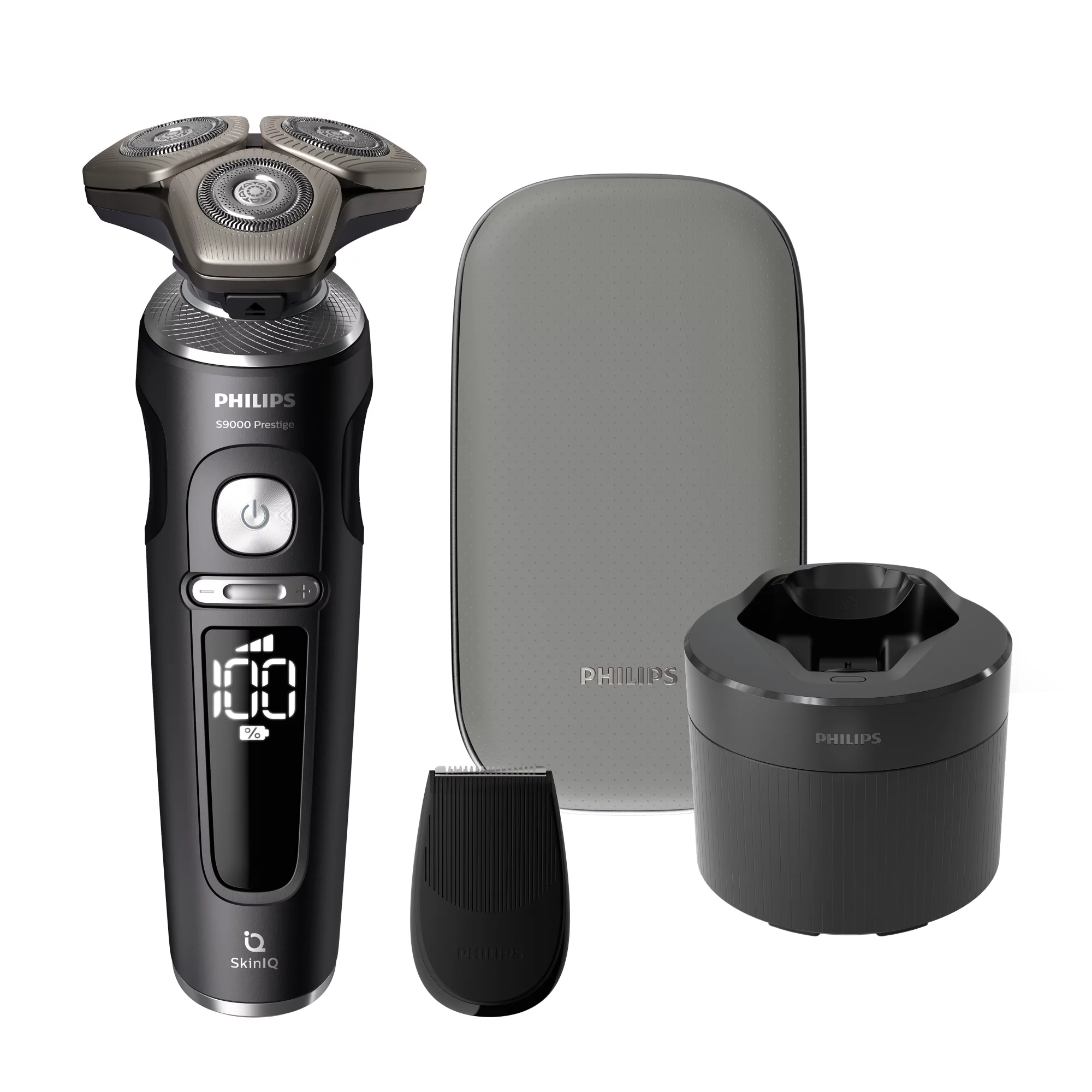 Philips Shaver S9000 Prestige SP9840/32 Wet & Dry Electric shaver with SkinIQ