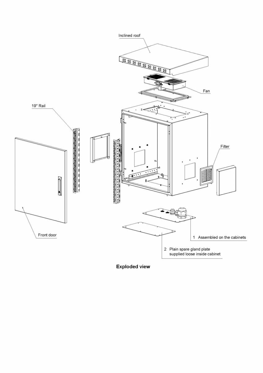 Equip Safe Outdoor 19' Cabinet, 12U – image 8