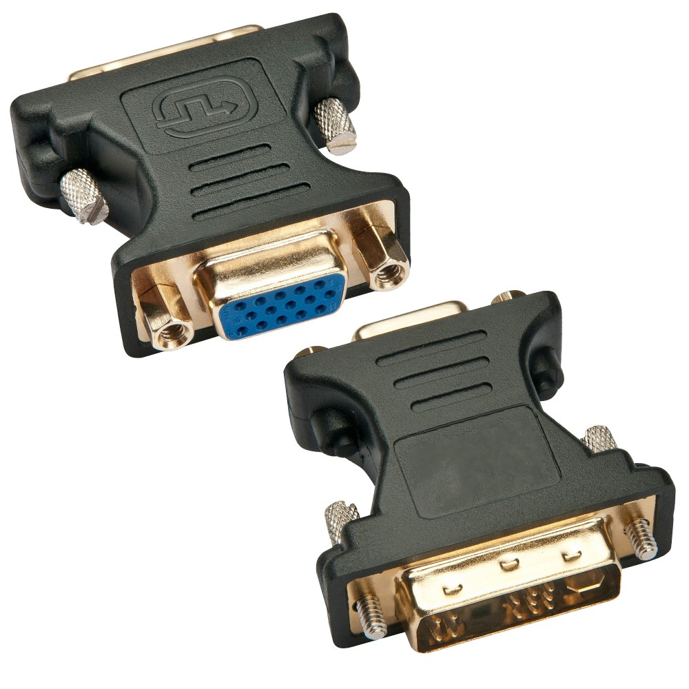 Techly Adattatore Video Analogico DVI Maschio/VGA Femmina Nero