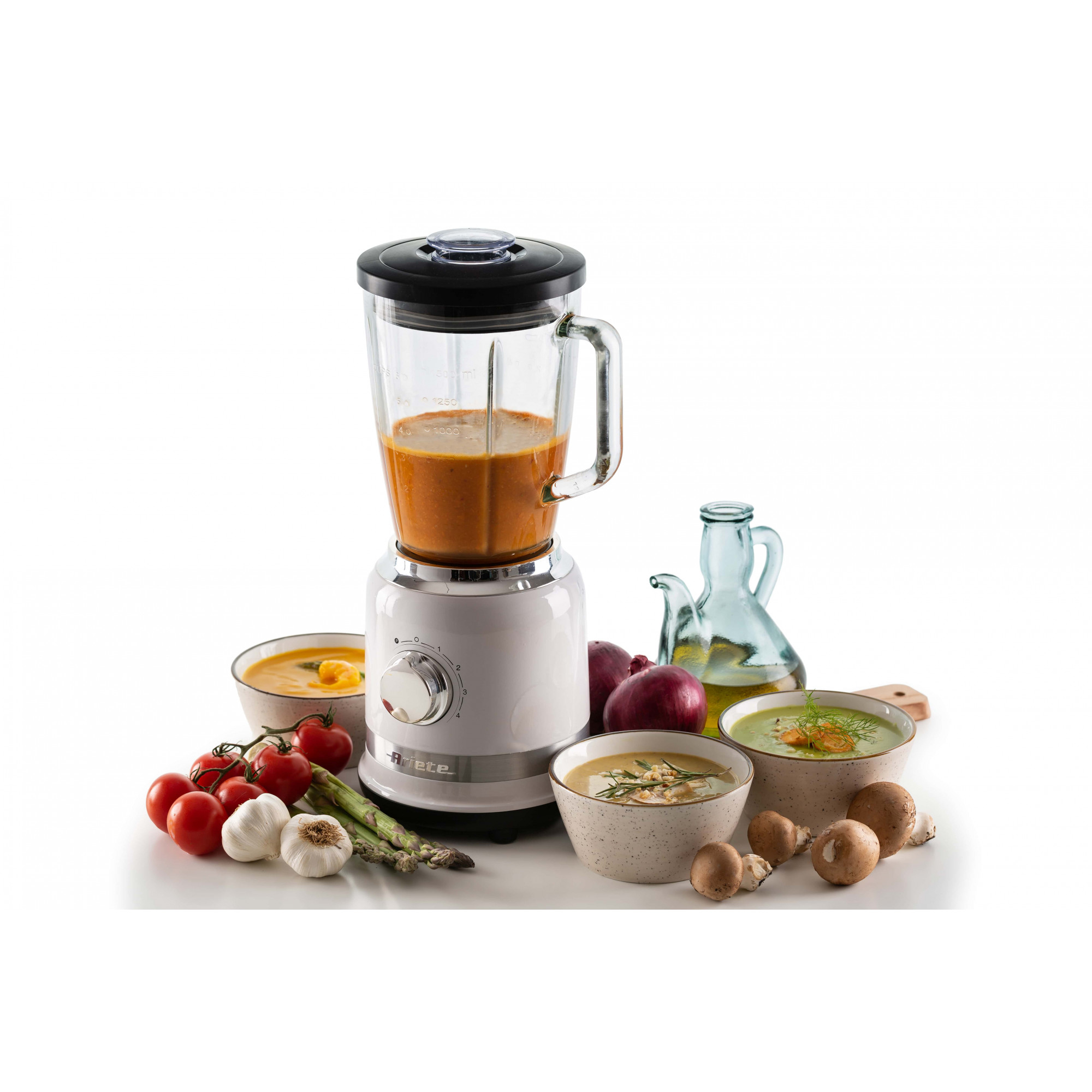 Ariete Modern White Blender with glass cup – image 4