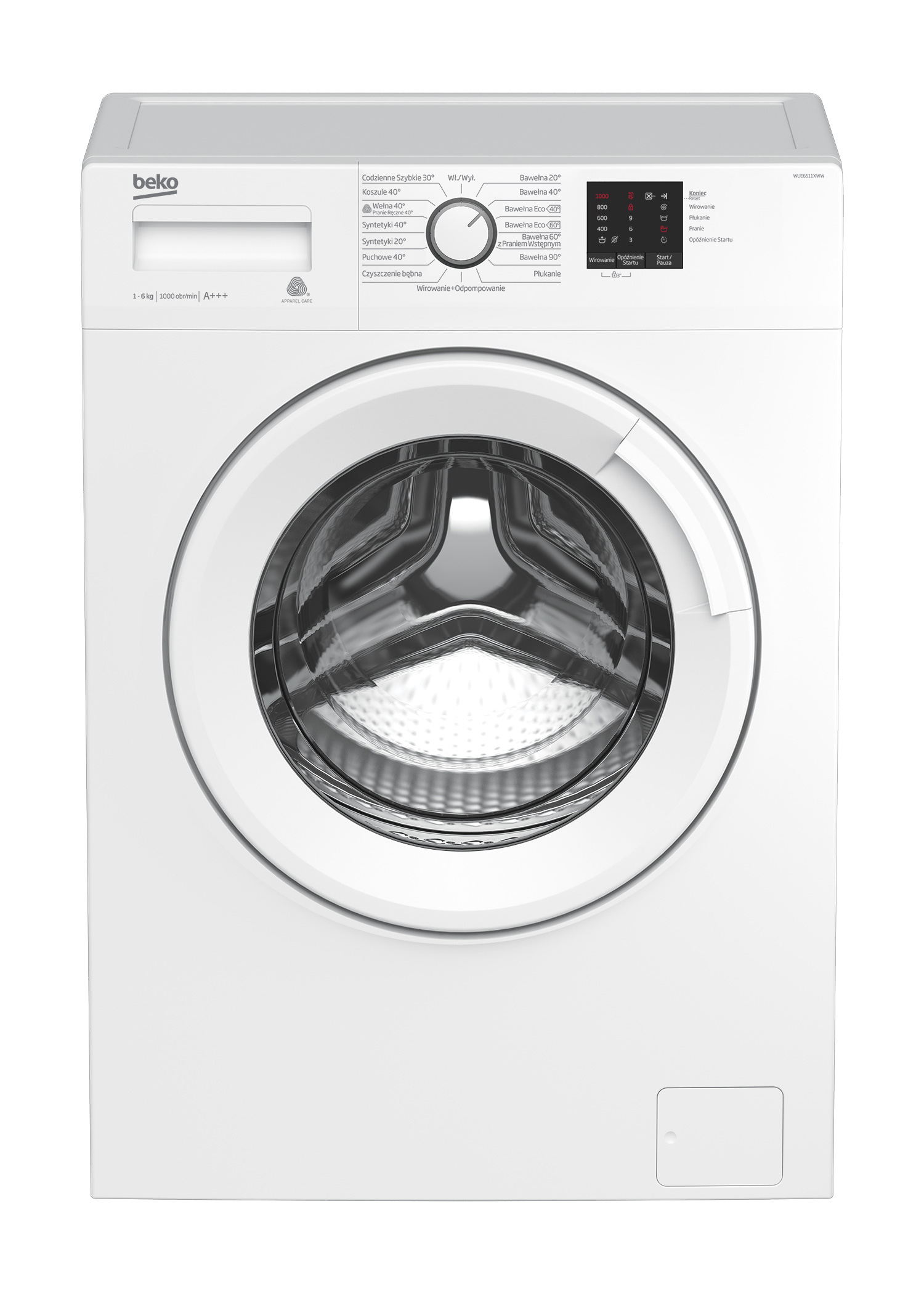 Beko WUE6511XWW2 washing machine Front-load