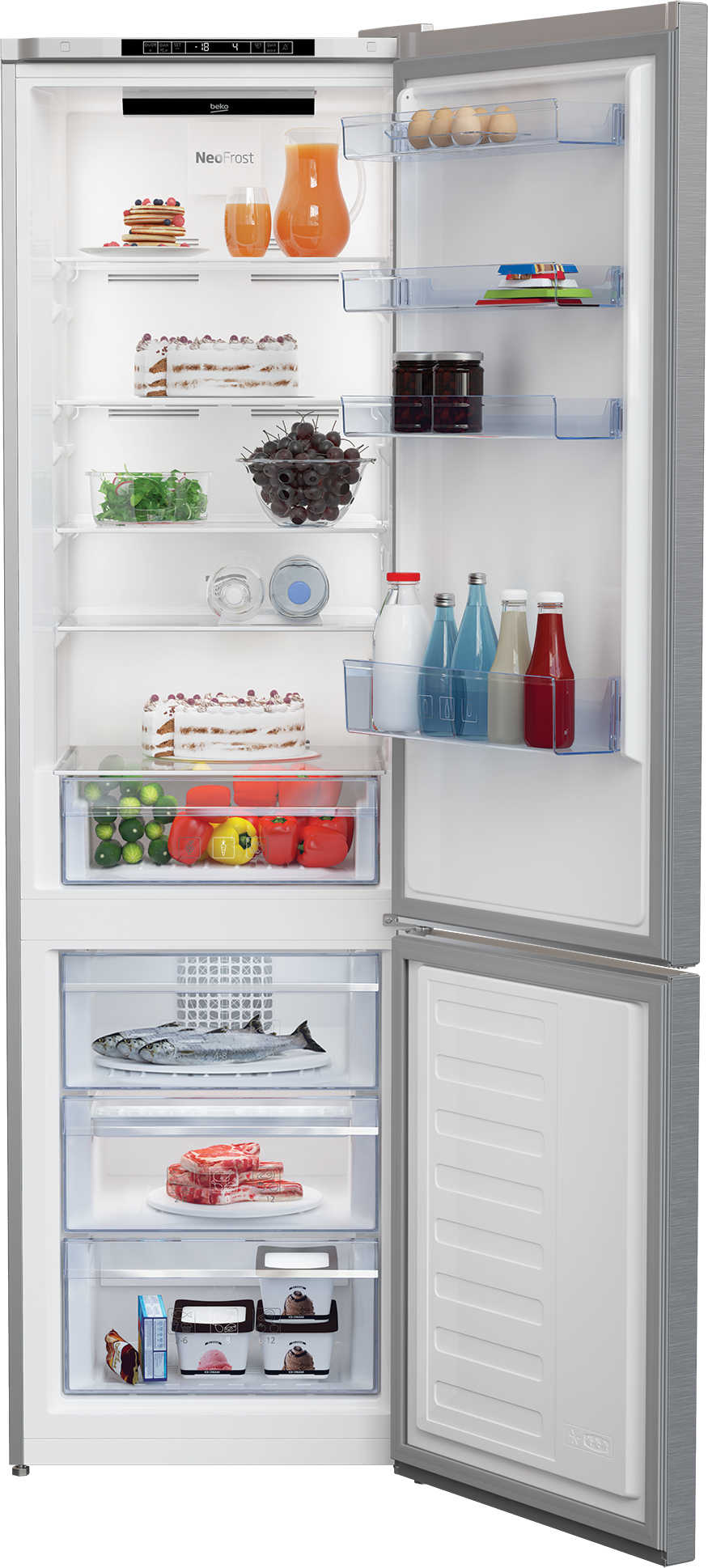 Beko MCNA406I40XB fridge-freezer Freestanding – image 3