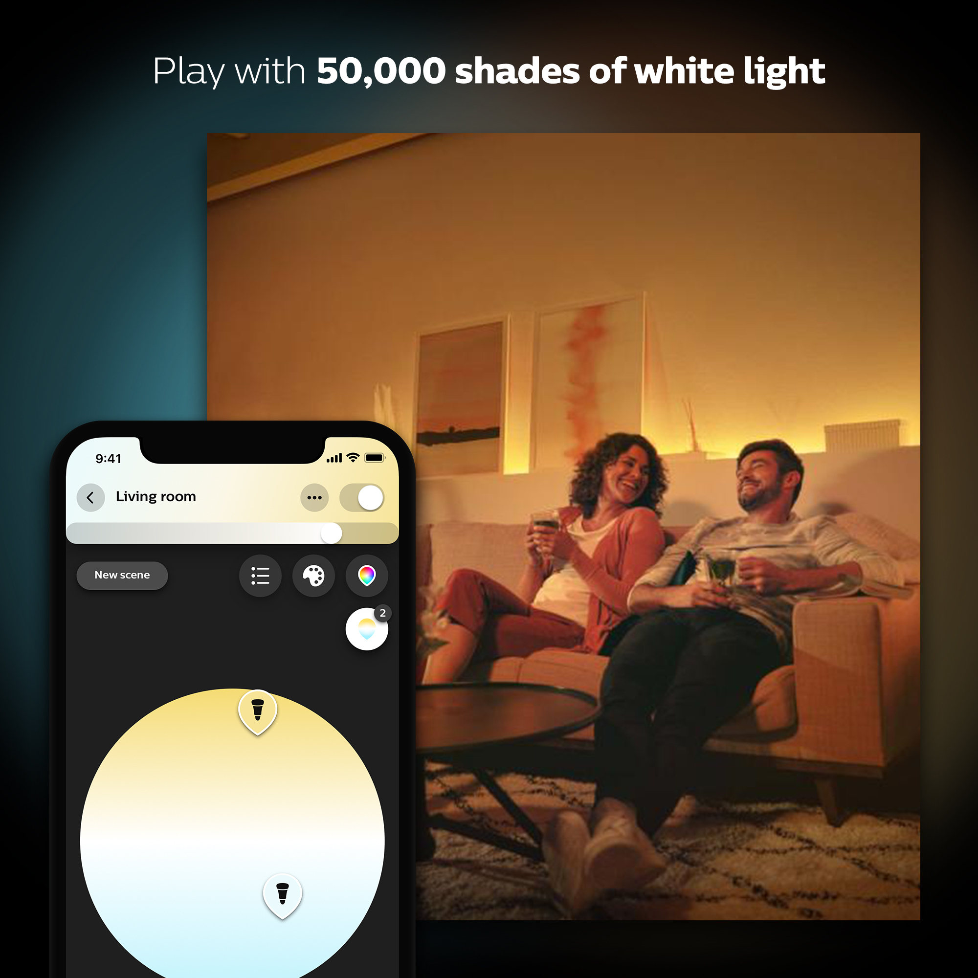 Philips by Signify Philips Hue White ambience A60 – E27 smart bulb – 800 (2-pack) – image 5
