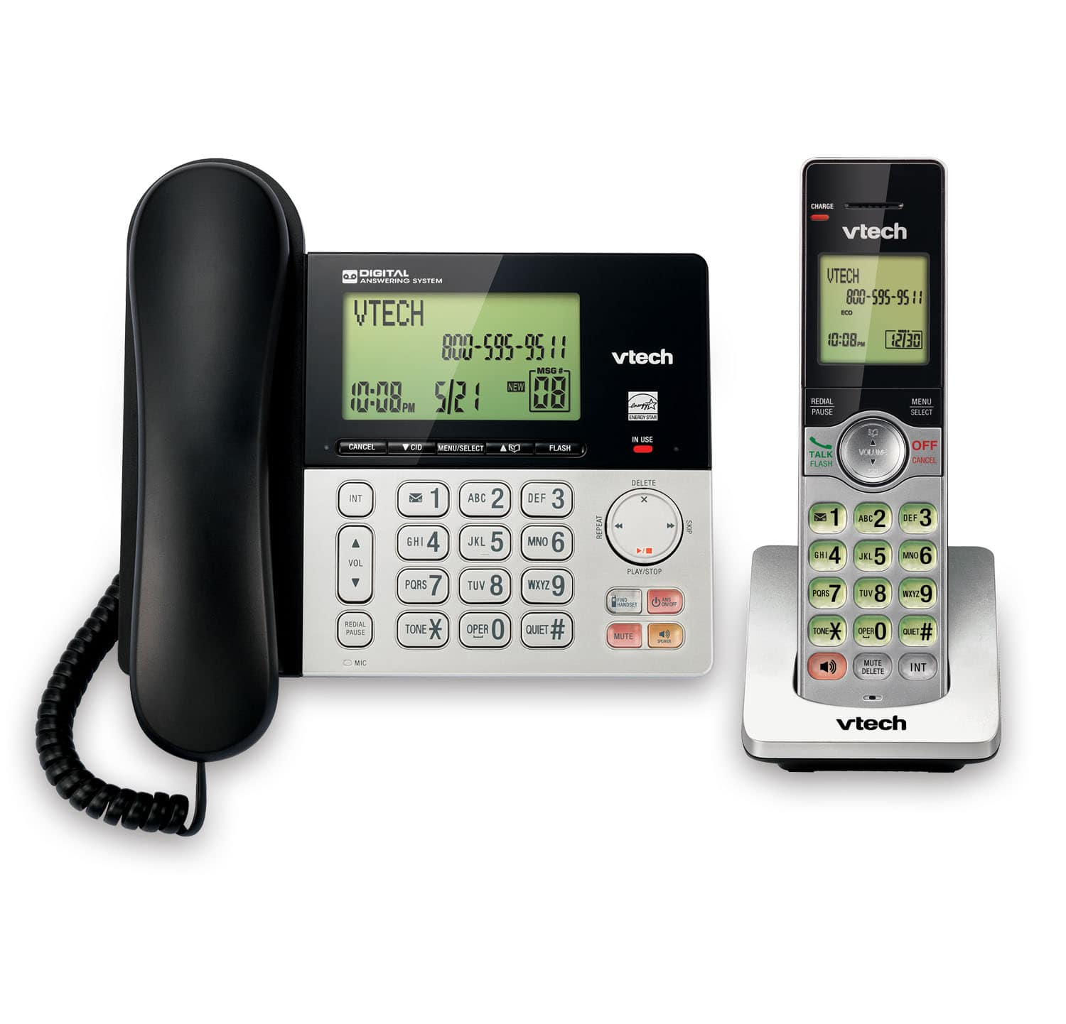 VTech CS6949 telephone handset DECT telephone handset Caller ID Silver, Black