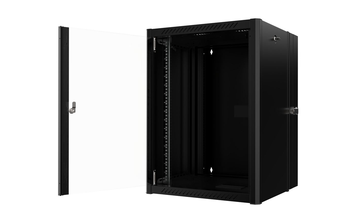 Lanview RWP16U45BL-D rack cabinet 16U Wall mounted rack Black – image 3