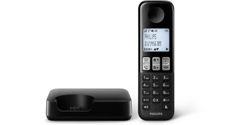 Philips D2501B DECT telephone Caller ID Black – image 5