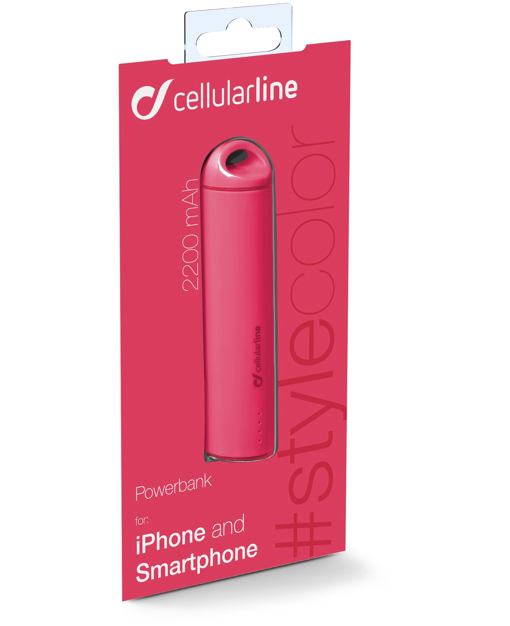 Cellularline Powerbank #Stylecolor 2200 - Universal – image 3