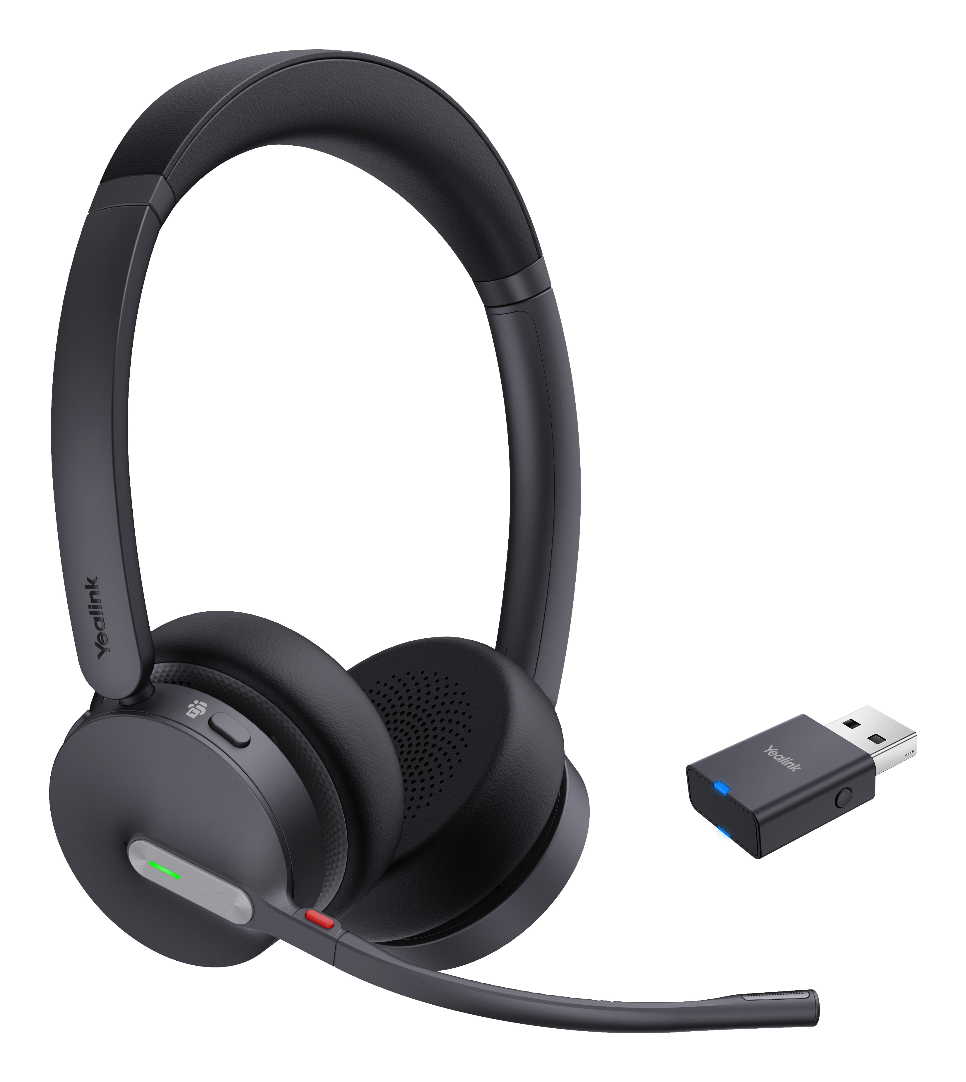 Yealink WH64 Hybrid Dual Teams Auricolare Wireless A Padiglione Ufficio Micro-USB Bluetooth Nero