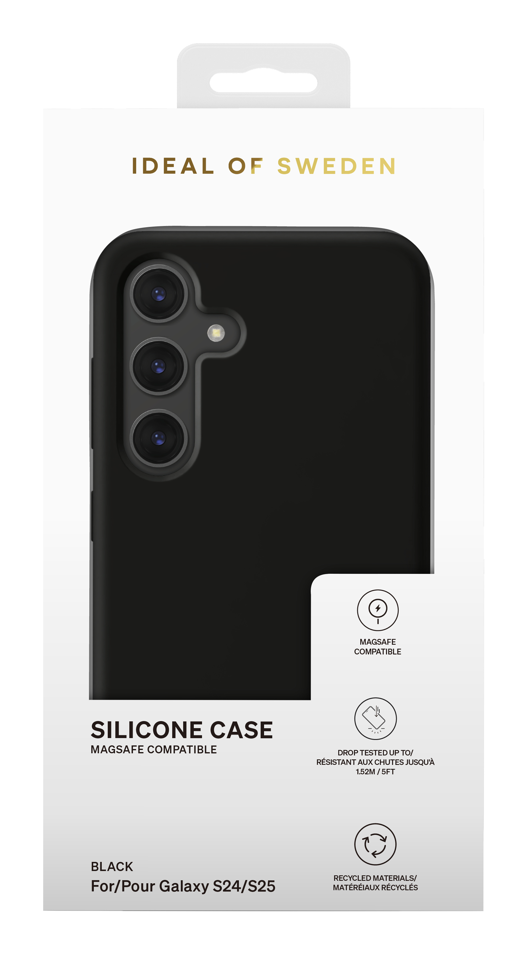 iDeal of Sweden Silicone Case MagSafe Galaxy S24 / S25 Black – image 5