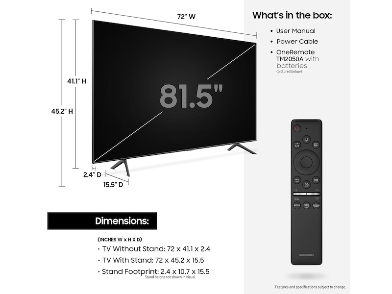 Samsung Q60T QN82Q60TAFXZA TV 2.07 m (81.5") 4K Ultra HD Smart TV Wi-Fi Grey – image 5