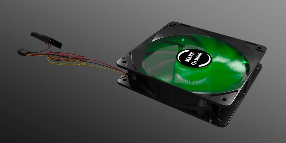 Mars Gaming MF12G computer cooling system Computer case Fan – image 2