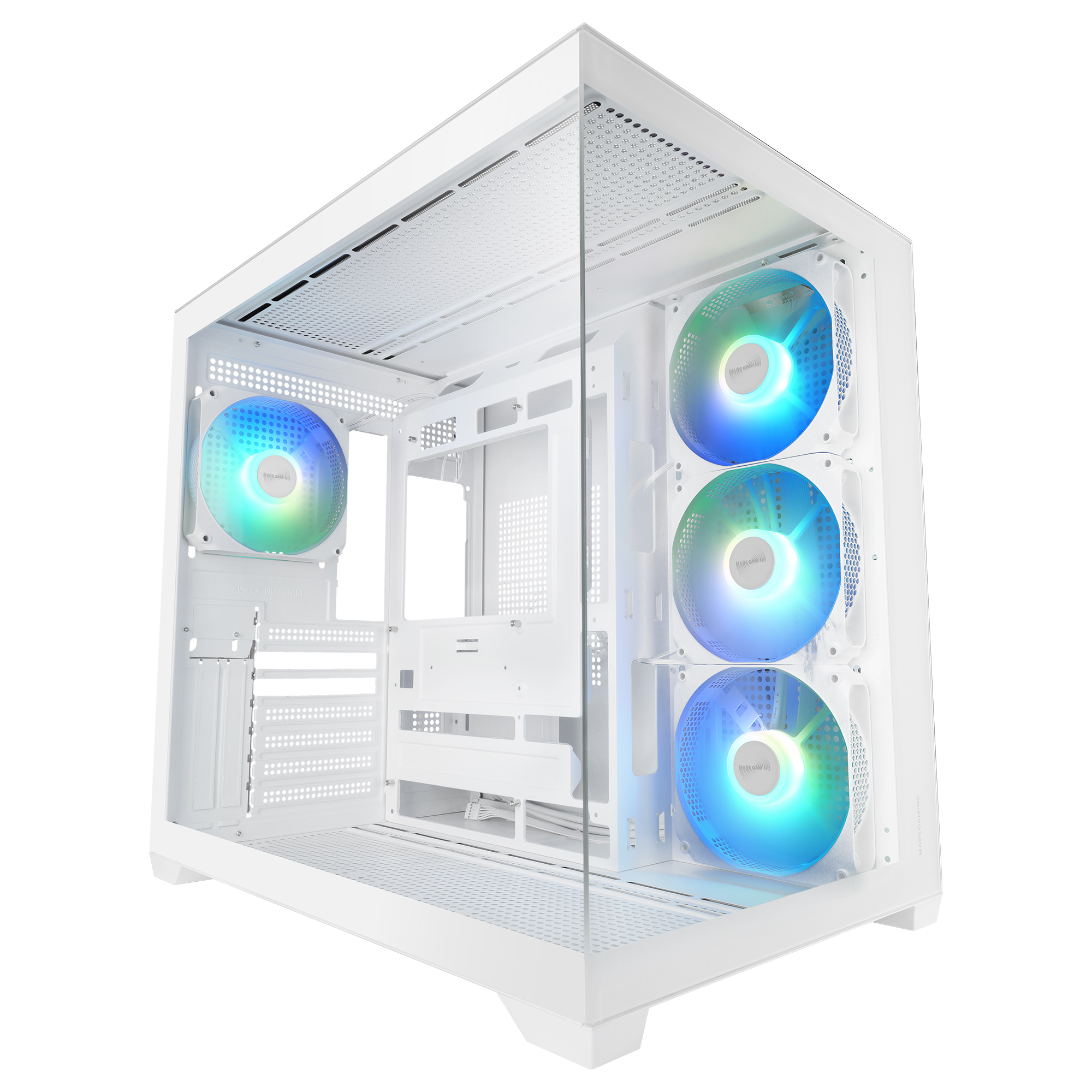 Mars Gaming MCV5W computer case Midi Tower White
