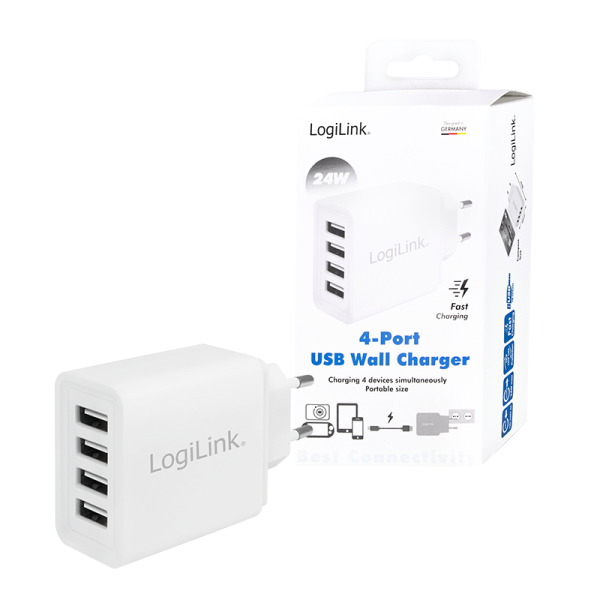 LogiLink PA0211W mobile device charger Smartphone, Tablet White AC Indoor – image 8