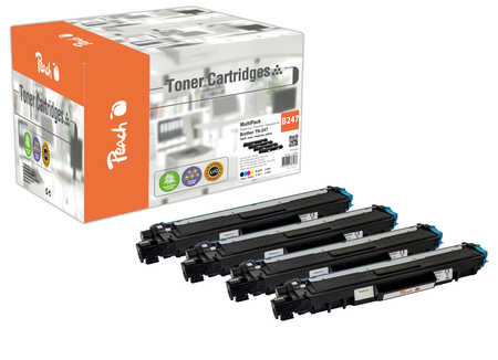 Peach PT1070 toner cartridge 4 pc(s) Compatible Black, Cyan, Magenta, Yellow