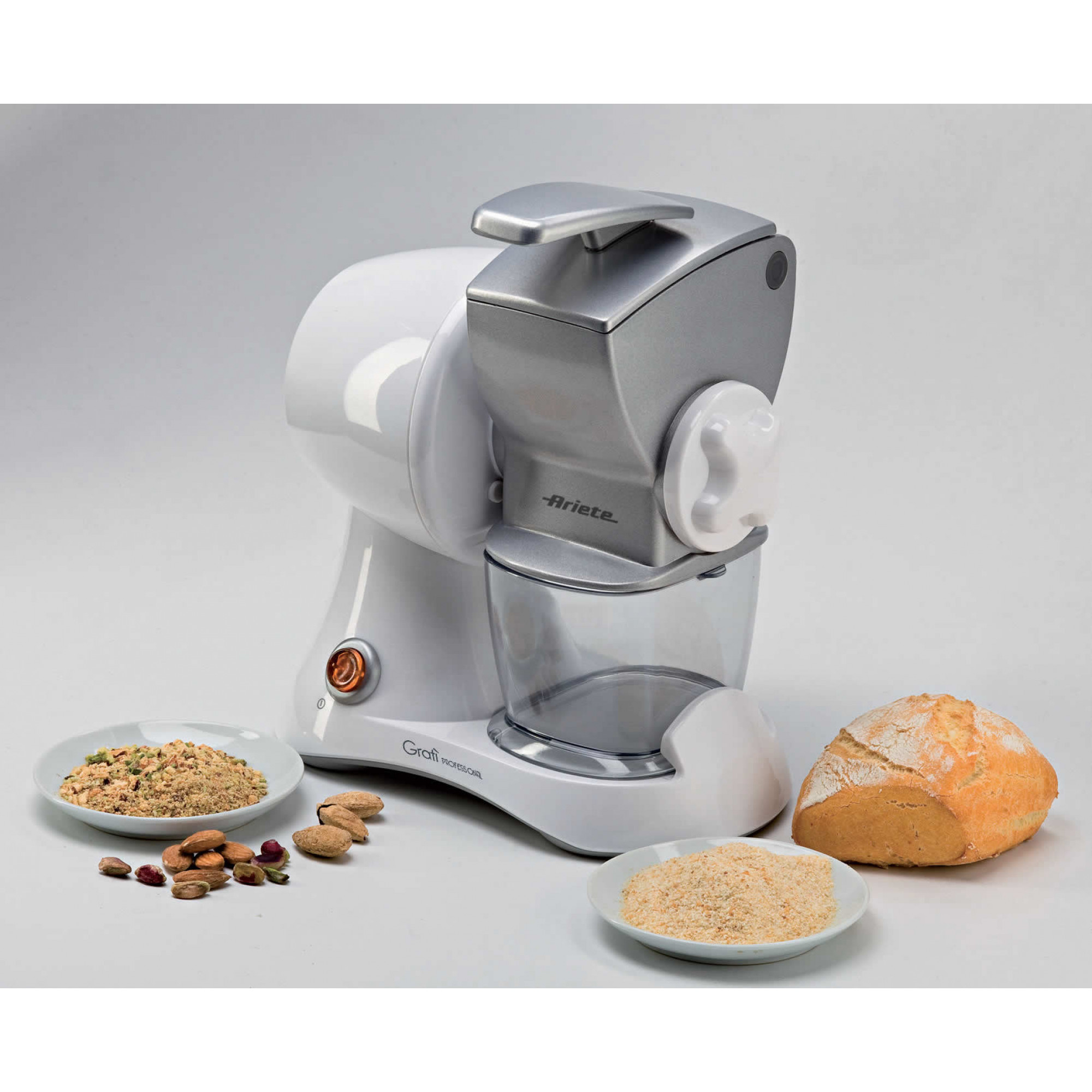 Ariete 448 Gratì Professional - Electric grater with professional roller - metal hopper - removable container - 120 Watt - Silver – image 4