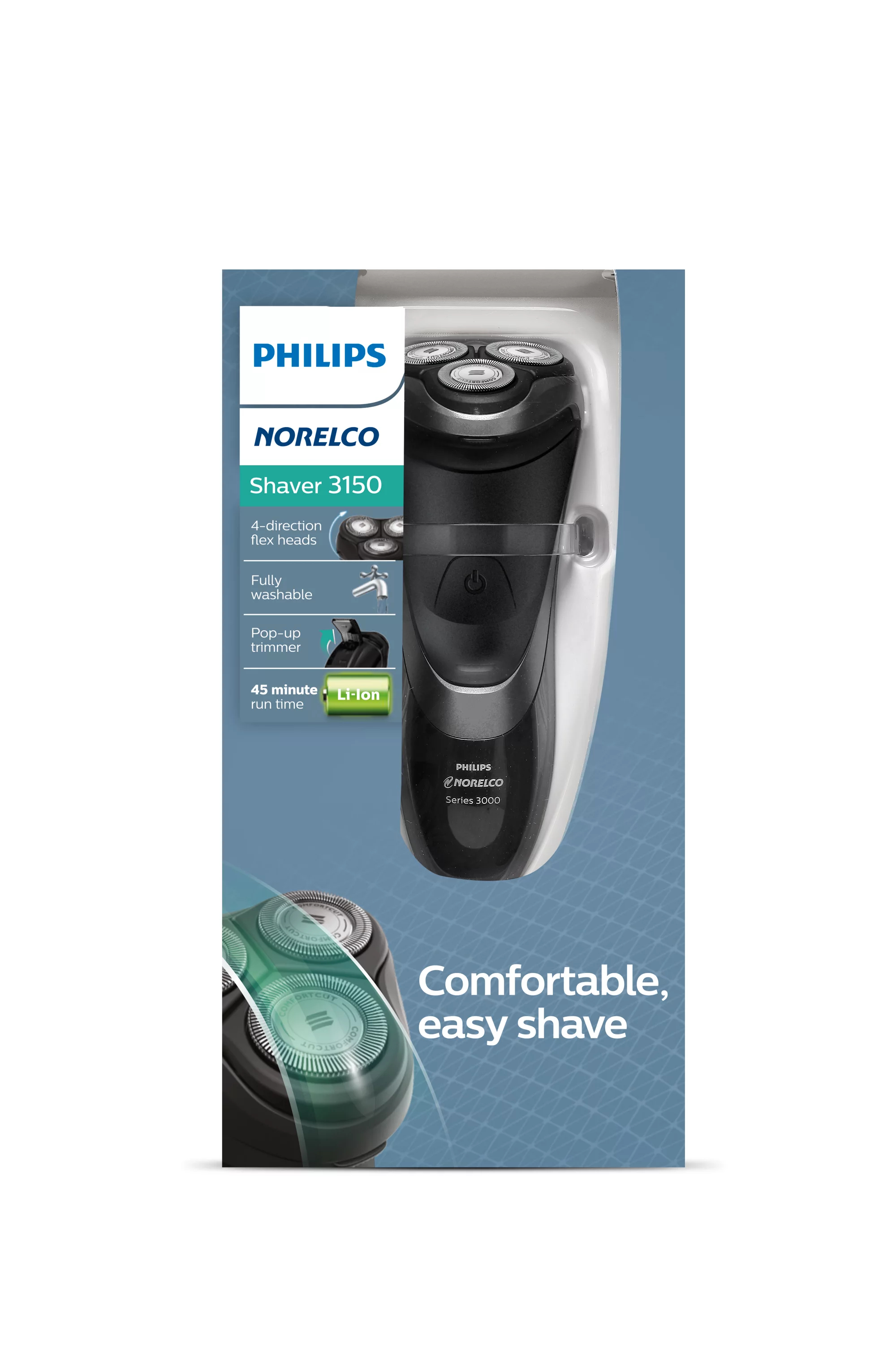Philips Norelco Shaver 3500 S3540/81 men's shaver Rotation shaver Trimmer Black, Silver – image 2