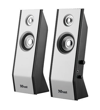 Trust Slimline Black, Silver Wired