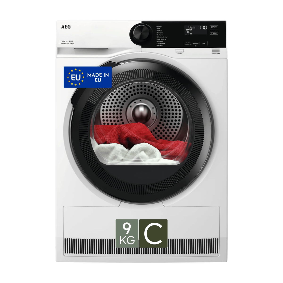 AEG Series 7000 TR7HE9C tumble dryer Freestanding Front-load