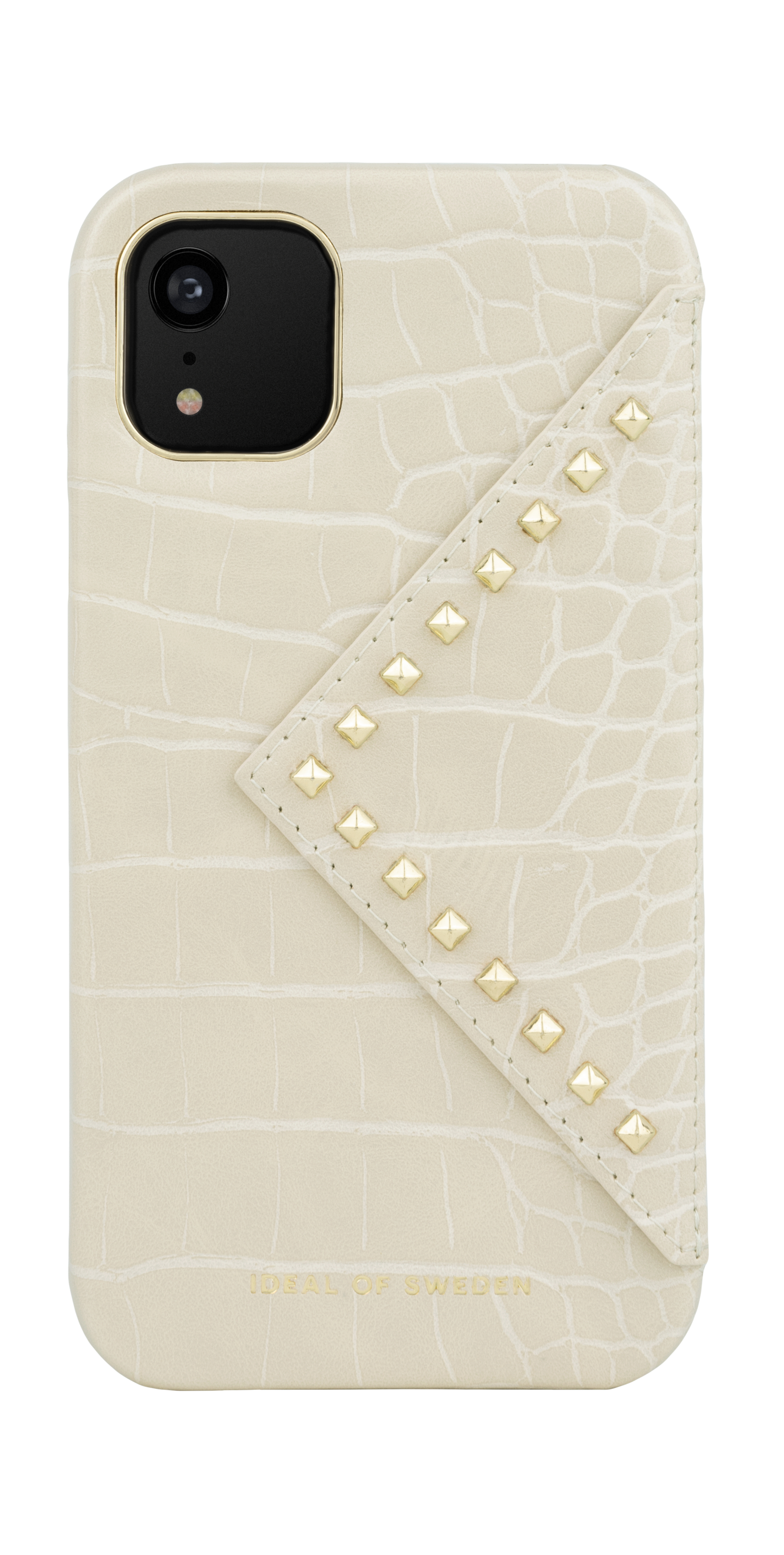 iDeal of Sweden Statement Case iPhone 11/XR Beatstuds Cream Croco – image 3