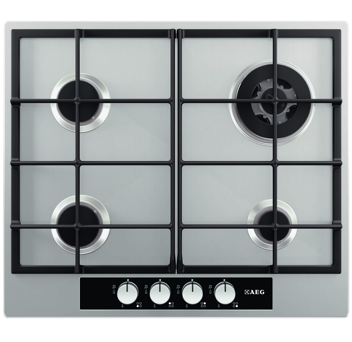 AEG HG654440SM Stainless steel Built-in Gas 4 zone(s) – image 1