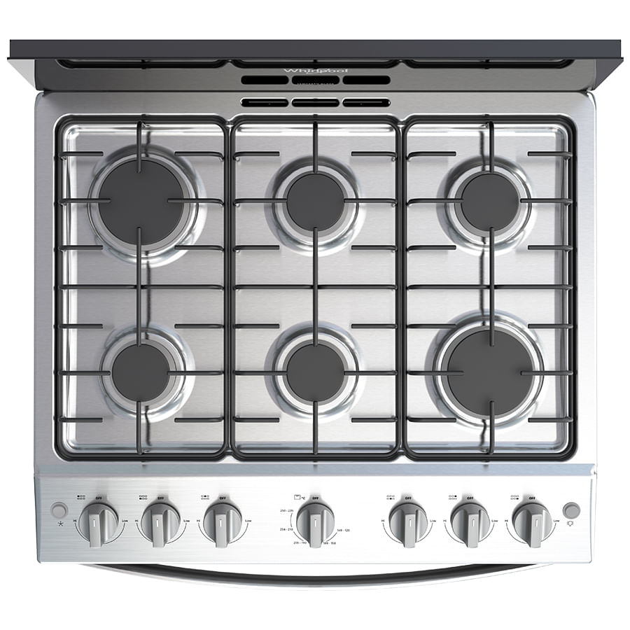 Whirlpool WFR3100B cooker Freestanding cooker Gas Black – image 7