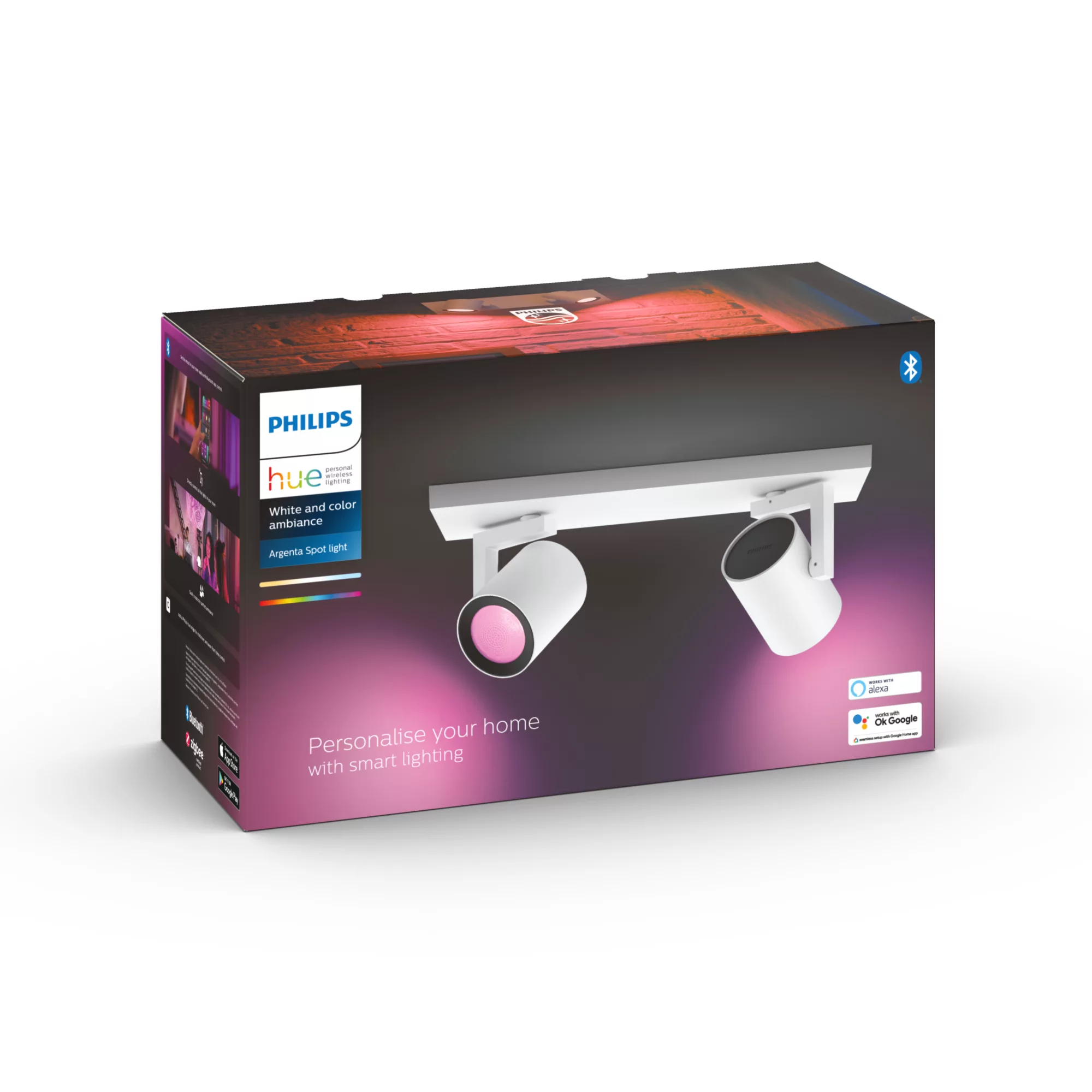 Philips by Signify Philips Hue White and colour ambience Argenta double spotlight – image 5