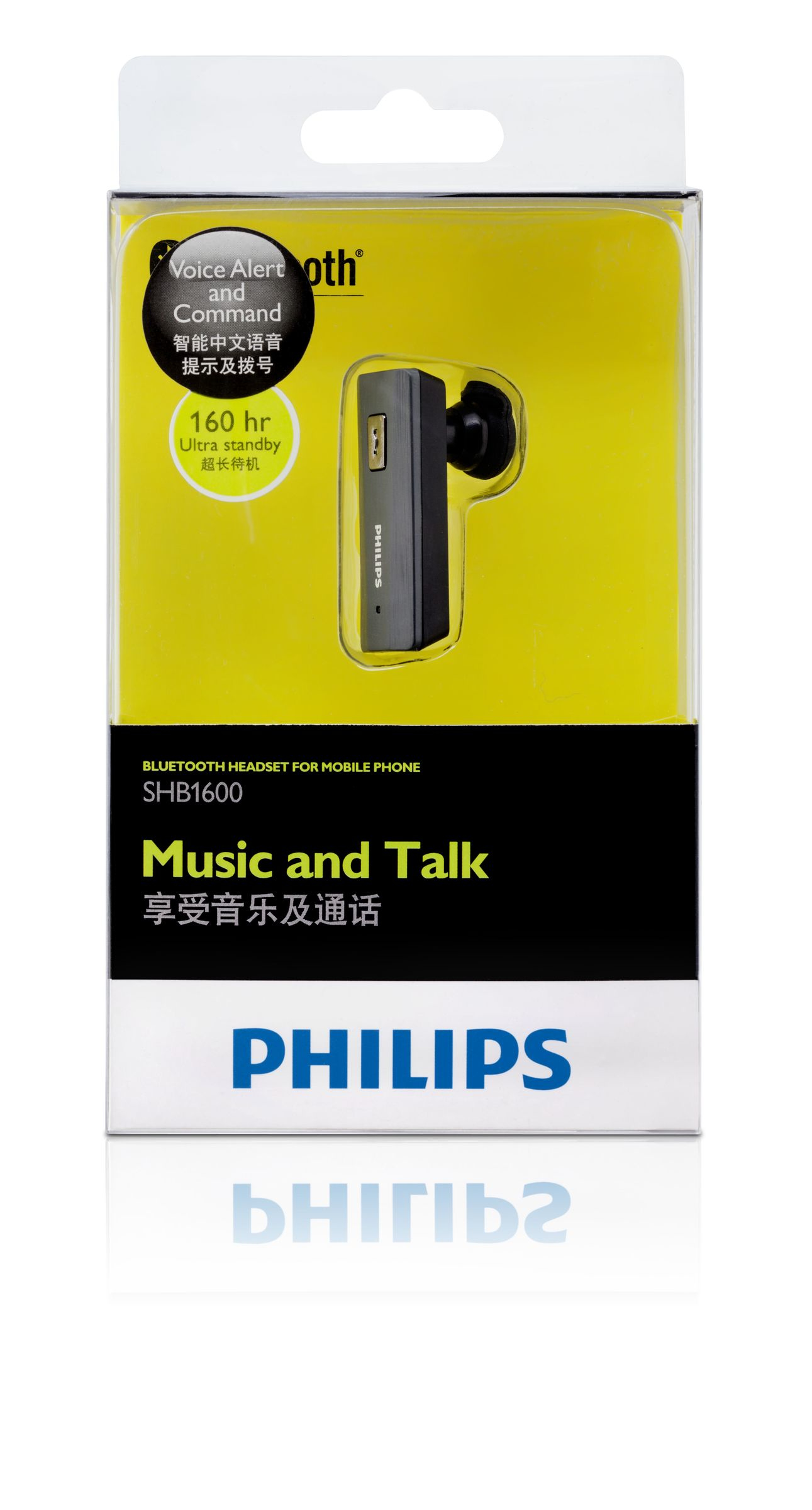 Philips SHB1600/37 headphones/headset Wireless Ear-hook, In-ear Bluetooth Black – image 2
