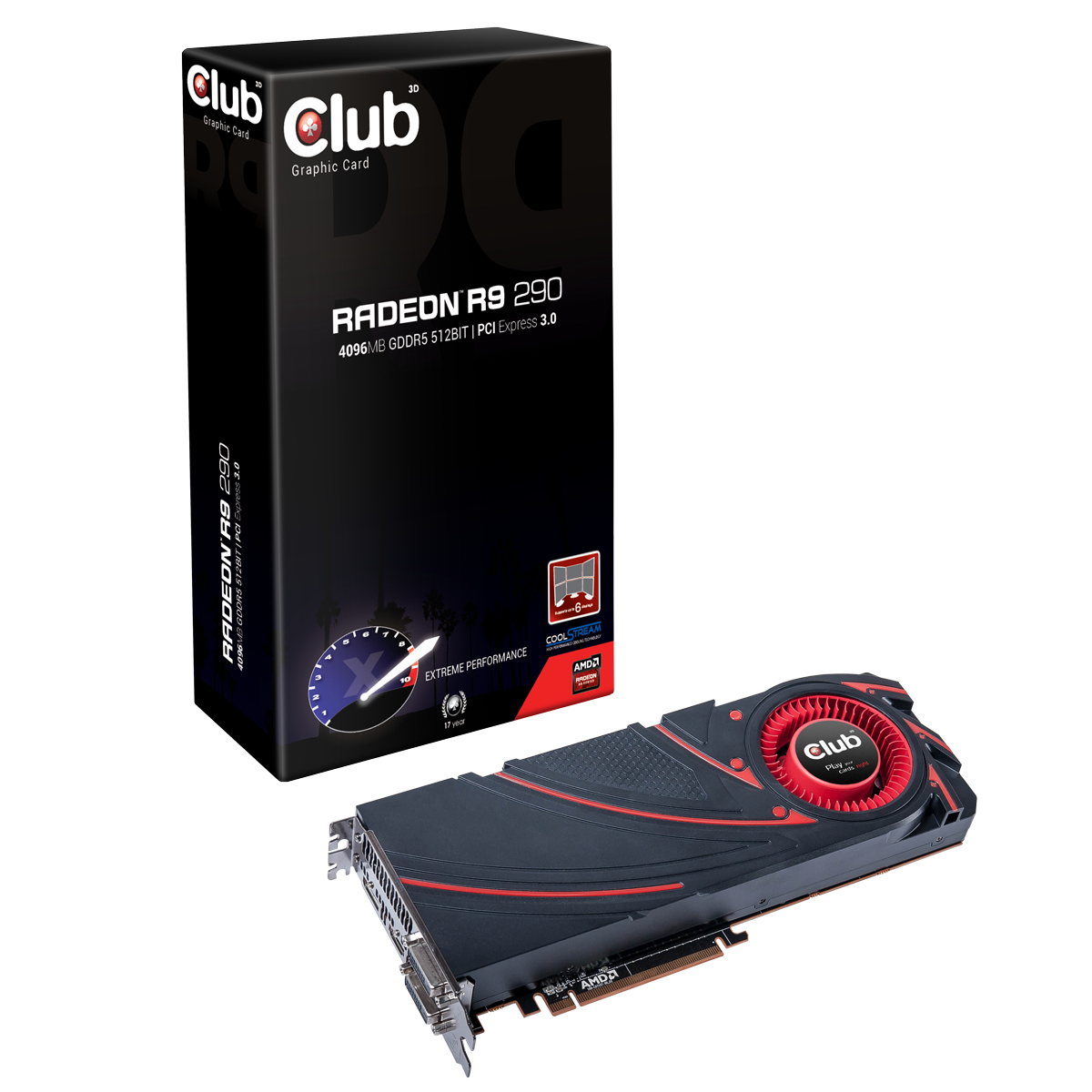 CLUB3D CGAX-R9298 graphics card AMD Radeon R9 290