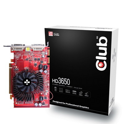 CLUB3D HD3650 VGA PCIe 512MB ATI