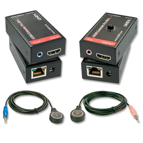 Lindy 38002 AV extender AV transmitter & receiver Black